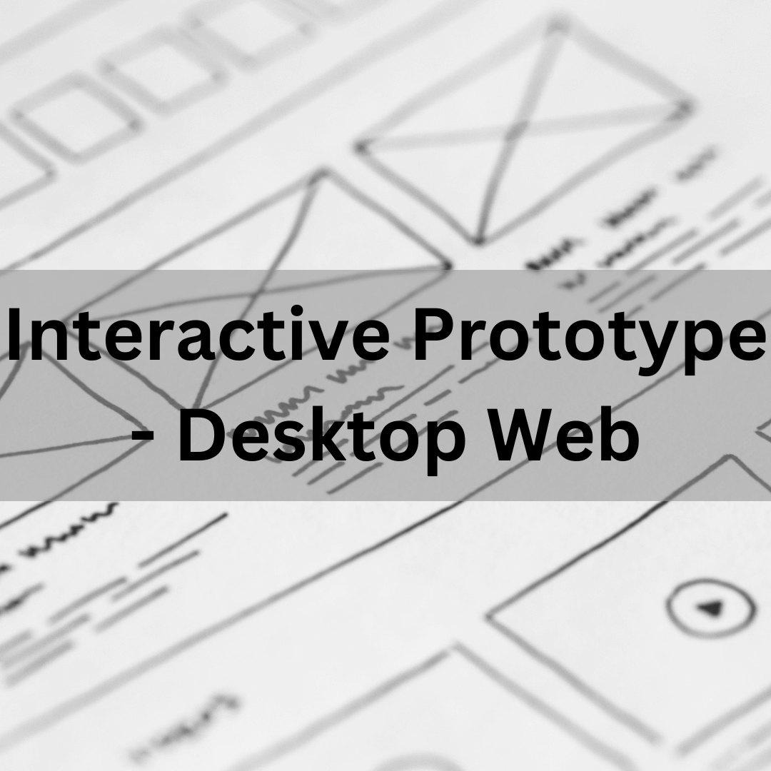 Interactive prototype desktop web