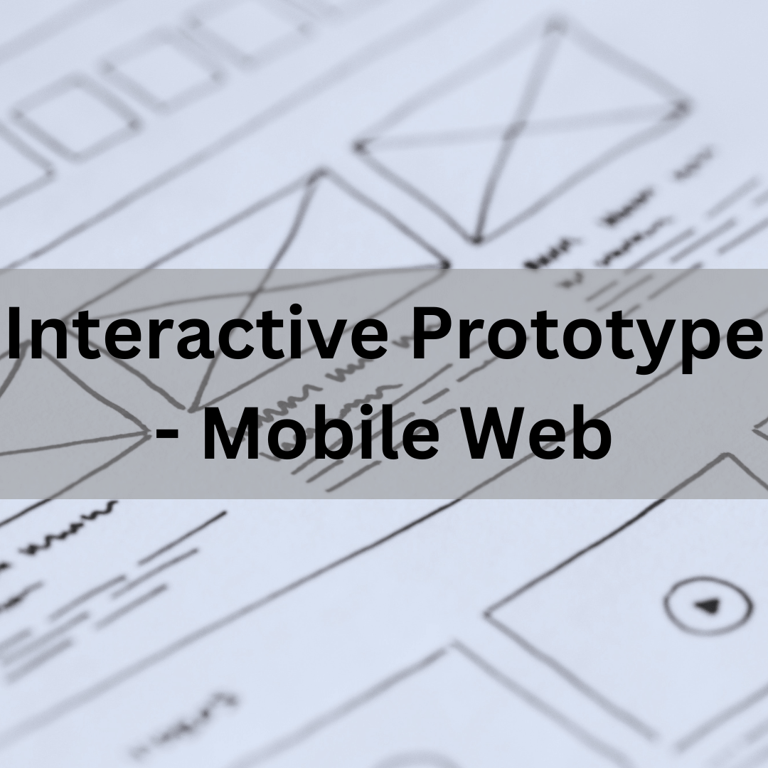 Interactive prototype mobile web